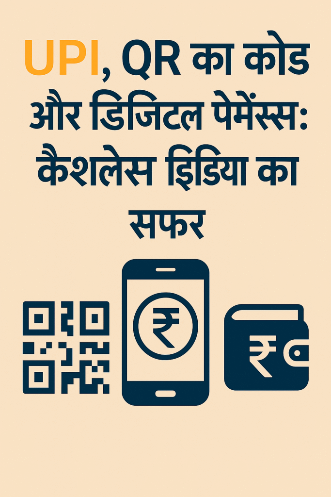 💳 UPI, QR कोड और डिजिटल पेमेंट्स: कैशलेस इंडिया का सफर